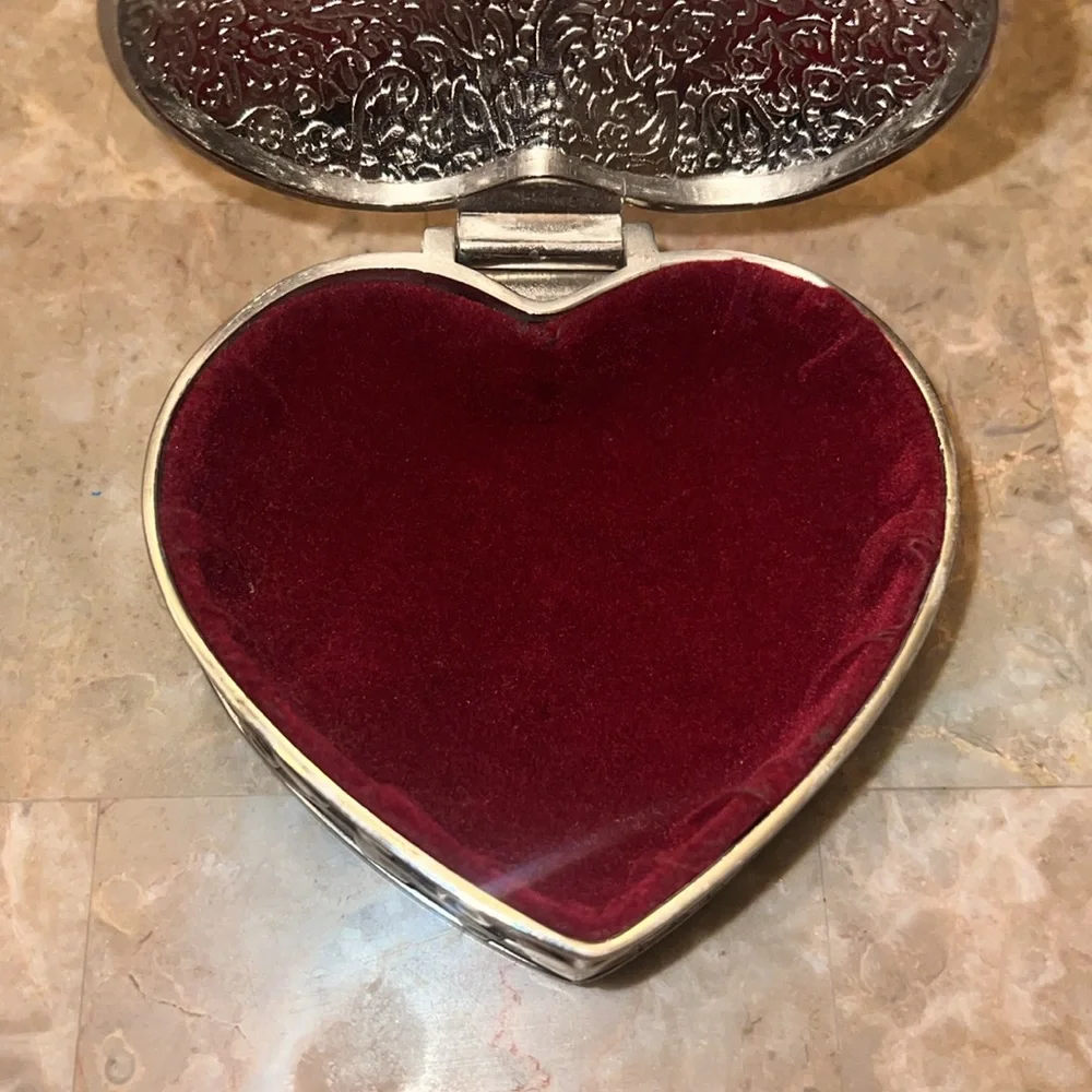 Vintage Stainless Steel Jewelry/Trinket Box